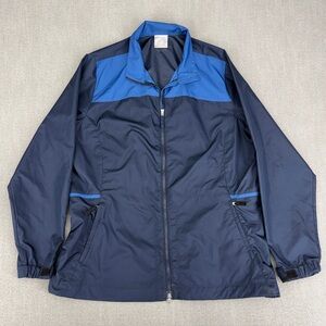 Vintage Nike Golf Windbreaker Womens XL Full Double Zip Jacket Y2K Storm Fit Dri